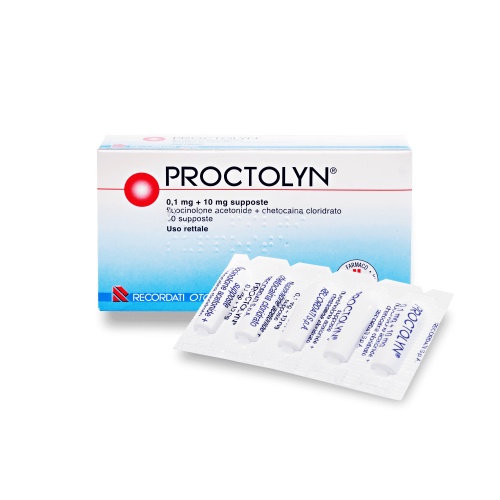Свічки Proctolyn 0,1 мг + 10 мг Проктолін