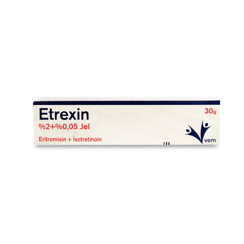 Etrexin Ізотрексін Munderm гель від вугрової висипки 2% + 0,05%, 30 г