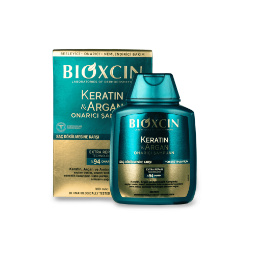 Bioxcin Argan & Keratin Біоксин Арган натуральний лікувальний шампунь проти випадіння волосся 300 мл 