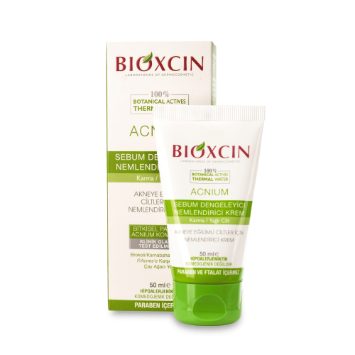 Bioxsine Acnium (эффективный крем для ухода за жирной и склонной к акне кожей)