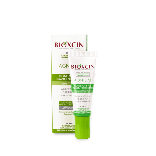 Bioxcin acnium (крем-сироватка для комбінованої та жирної шкіри)