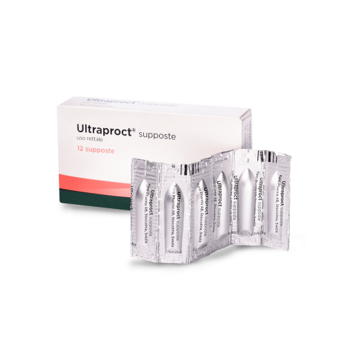 Средство от гемороя (Италия) Ultraproct свечи 12шт