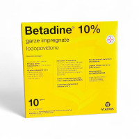 Betadine 10% Iodopovidone марлеві пов'язки з розчином йодоповідону 10 шт