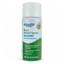 Спрей Equate Burn Relief Spray для снятия боли от ожогов 127 мл США