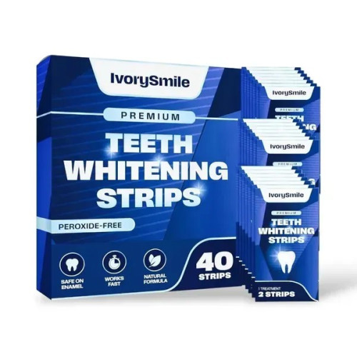 Відбілюючі смужки для зубів IvorySmile Teeth Whitening Strips 40 шт