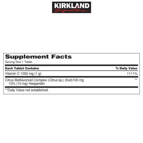Kirkland мультивітамін C 1000 мг 500 таблеток
