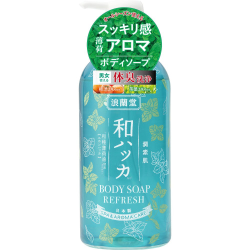 Junsohada Wa Hakka Body Soap Refresh освіжаюче рідке мило для тіла з японською м’ятою 480 мл