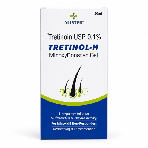 TRETINOL-H MinoxyBooster Gel Alister гель з третиноїном 0,1% для користувачів міноксидилу, 50 мл