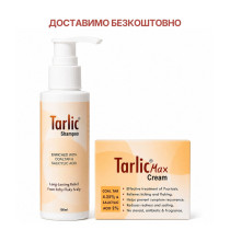 Комплекс Tarlic Shampoo + Tarlic Max Cream — догляд при лущенні шкіри голови та локальних ділянок