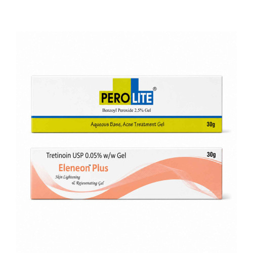Комплекс від акне Perolite 2.5% Gel + Eleneon Plus 0.05% — збалансований догляд