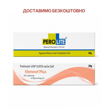 Комплекс від акне Perolite 2.5% Gel + Eleneon Plus 0.05% — збалансований догляд
