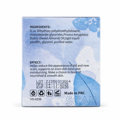 ENVISHA Scar Cream крем для шрамів, рубців, розтяжок і слідів постакне з мигдальною олією та гліцерином 50 мл