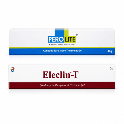 Комплект при акне Eleclin-T 15 г + Perolite 5% 30 г Комплект при акне Eleclin-T 15 г + Perolite 5% 30 г