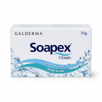 Soapex Classic Galderma антибактеріальне мило для обличчя і тіла, 75 г