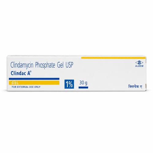Clindac A Gel Clindamycin Phosphate 1% гель для наружного применения при акне, 30 г Clindac A Gel Clindamycin Phosphate 1% гель для наружного применения при акне, 30 г