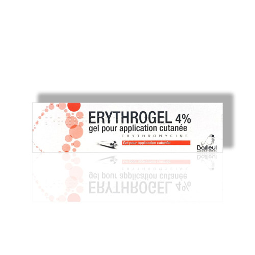 Erythrogel 4 Ерітрогель Ерітроміцин гель від акне Франція