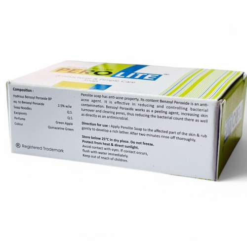 Мило від акне Перолайт бензойл пероксид 2,5 Soap Perolite
