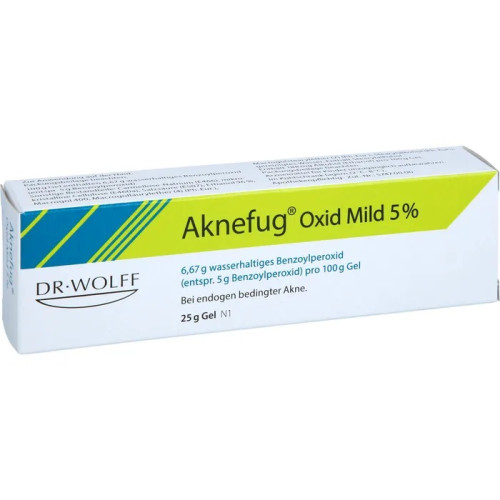 Преміум гель перекис бензоїлу Aknefug oxid mild 5% Gel - 25 г Німеччина