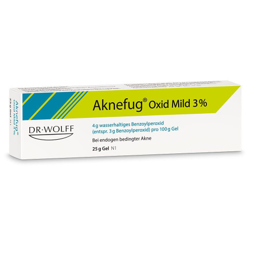 Преміум гель перекис бензоїлу Aknefug oxid mild 3% Gel - 25 г Німеччина