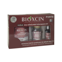 Набір для інтенсивного догляду Bioxcin Forte шампунь кератин сироватка 300 мл 60 таблеток 50 мл