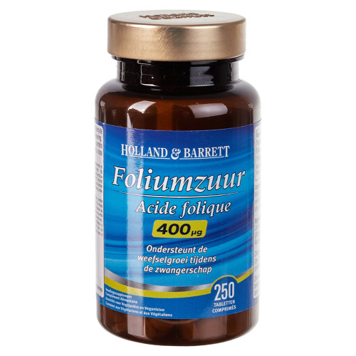 Харчова добавка Фолієва кислота Holland & Barrett Foliumzuur 250 капсул